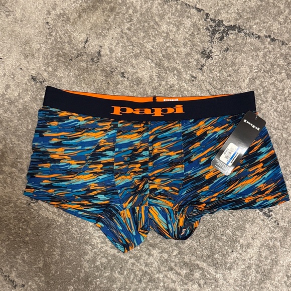 Men's Blue and Orange Boxer Briefs - Picture 1 of 1